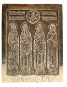 Икона священномученики Феодор, Аввакум, Лазарь и преподобномученик Епифаний